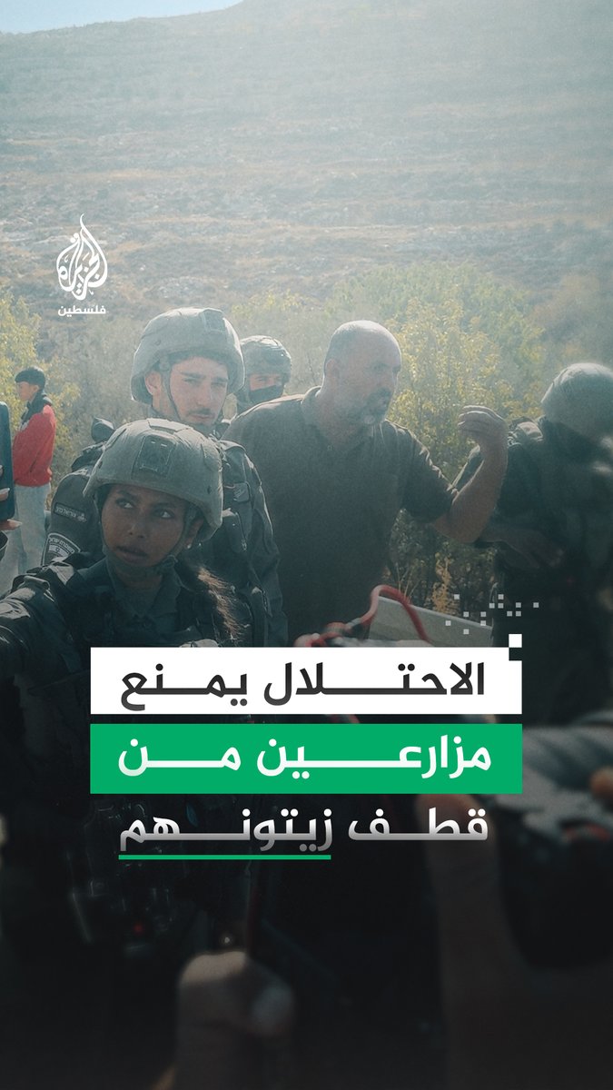 قوات الاحتلال الإسرائيلي تمنع مزارعين فلسطينيين من الوصول إلى أراضيهم لقطف ثمار الزيتون