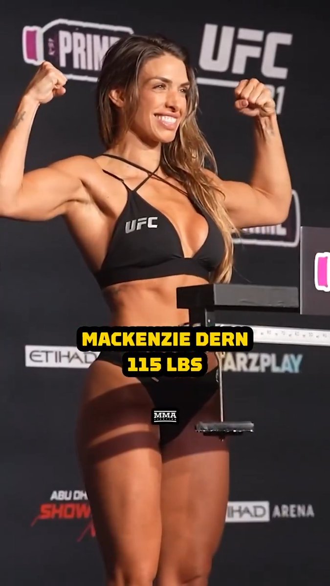 Mackenzie Dern makes championship weight ahead of her title fight against Virna Jandiroba at #UFC321 ⚖️🏆