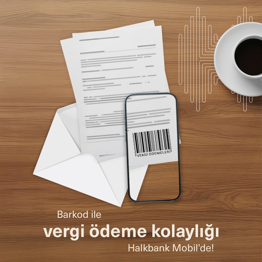 Barkod ile Vergi Ödeme kolaylığı Halkbank Mobil’de sizi bekliyor! Siz de Halkbank Mobil’i hemen indirin, vergi ödemelerinizi zahmetsizce gerçekleştirin. Detaylı bilgi için web sitemizi ziyaret edebilirsiniz.