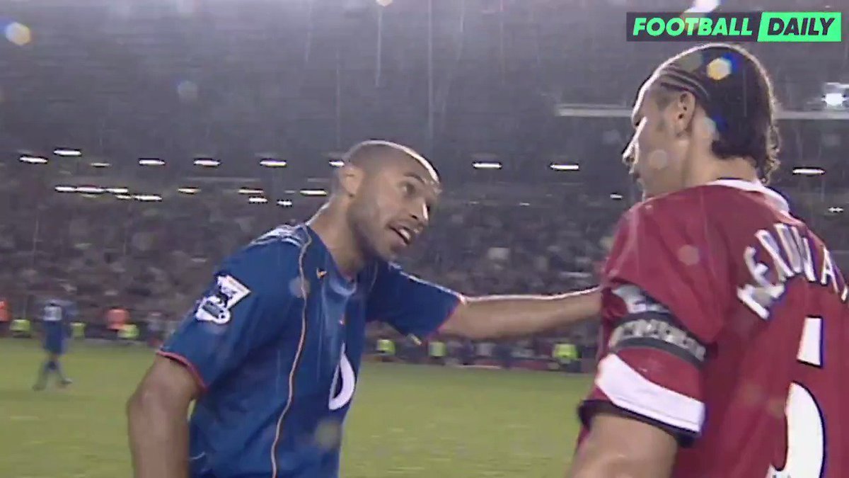 The scenes after Man United ended Arsenal's invincible run that led to the 'pizza-gate' incident, 21 years ago today.