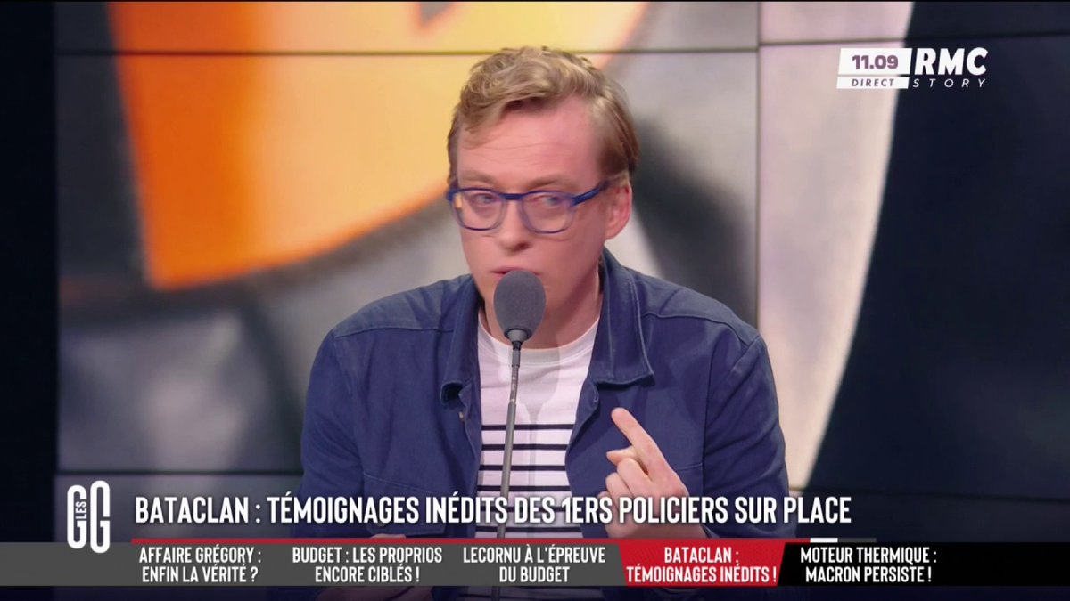 🚨 Bataclan : les 1ers policiers sur place 🗣️ Antoine Diers : "Le plus dur à lire dans votre livre ce sont les policiers qui disent : 'J'ai tout donné, j'ai mis mes mains dans les plaies béantes d'un homme pour pouvoir la sauver mais j'aurais voulu pouvoir faire plus'." #GGRMC