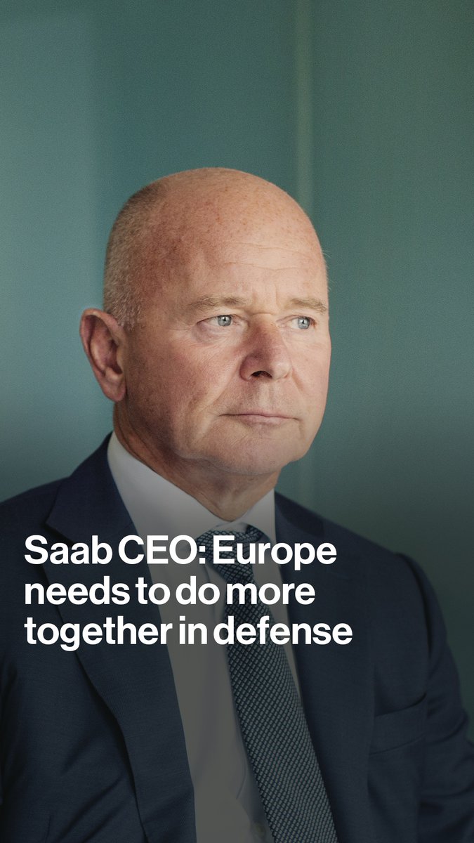 Saab CEO Micael Johansson tells Guy Johnson that Europe needs to work more closely together on defense to create scale and "share the burden for investments"