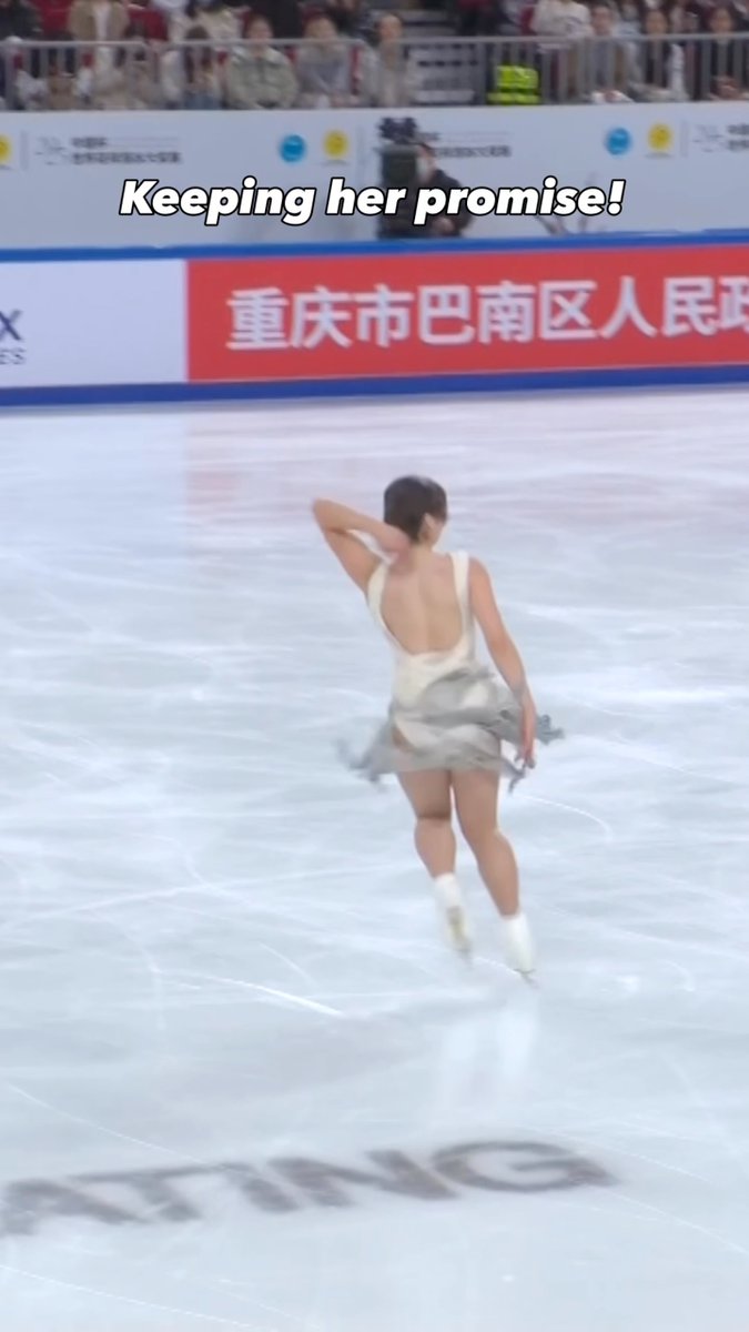 Alysa Liu keeps her Promise in Chongqing! 💫⛸️ She delivers on every note: clean, confident, and with a new Season’s Best to take the lead at #GPFigure Cup of China! 🇨🇳✨ #FigureSkating