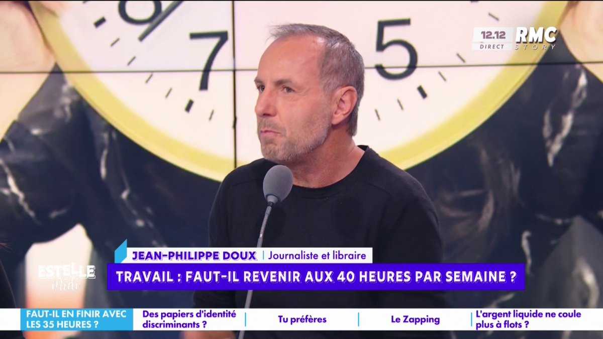 🧑💻 Faut-il revenir aux 40h/semaine ? Jean-Philippe Doux : "Il suffit de voyager, en Espagne, toutes les offres de services sont ouvertes plus longtemps ! Il faut que la France produise plus ! 30mn en plus, qu'est-ce que c'est... Ça ne se sent pratiquement pas !" #EstelleMidi