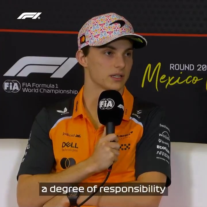 A clean slate. Just going out there and racing! 💪 Oscar Piastri explains the ramifications of the incident that ended McLaren's Austin Sprint 🗣️ #F1 #MexicoGP