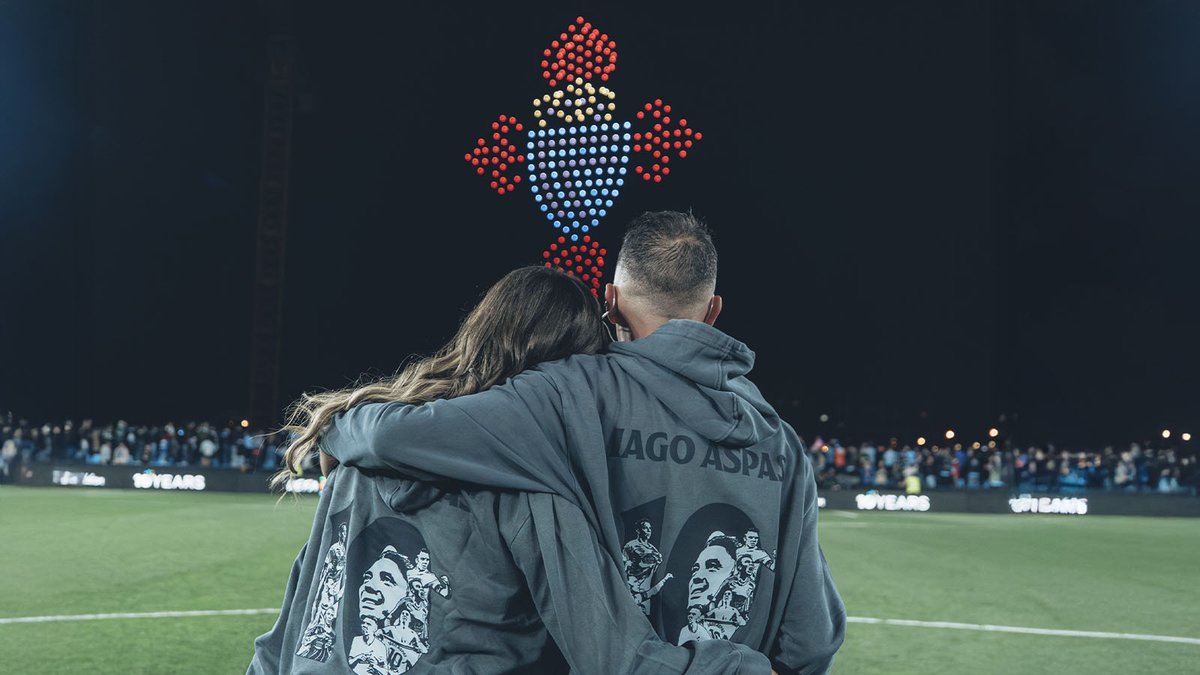 O ESPECTÁCULO que emocionou a IAGO ASPAS e a todo o celtismo 🥲🏟️ Revive a incrible homenaxe ao xogador con máis partidos da historia do CELTA! DRONE SHOW 👉
