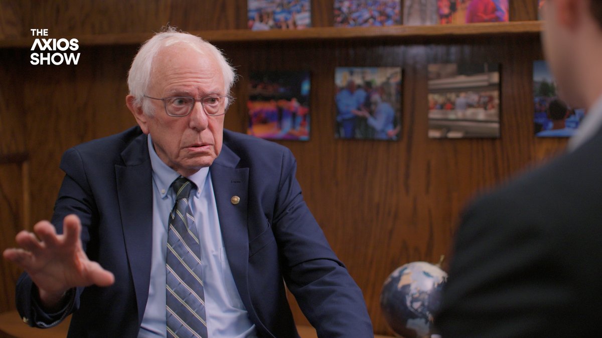 📺 Bernie Sanders tells Alex Thompson on The Axios Show that AIPAC is part of the “oligarchy.” “What makes AIPAC unique is that they’re funded by billionaires," he said, and that it targets progressives in Democratic primaries before supporting Republicans in the general election.