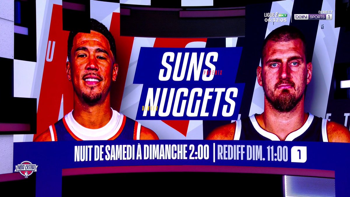 🫡 Rendez-vous demain à 12h45 pour le récap' de la soirée NBA ! 👉 Avec Suns @ Nuggets dans la nuit de samedi à dimanche à 02h00 sur beIN SPORTS 1 #NBAextra