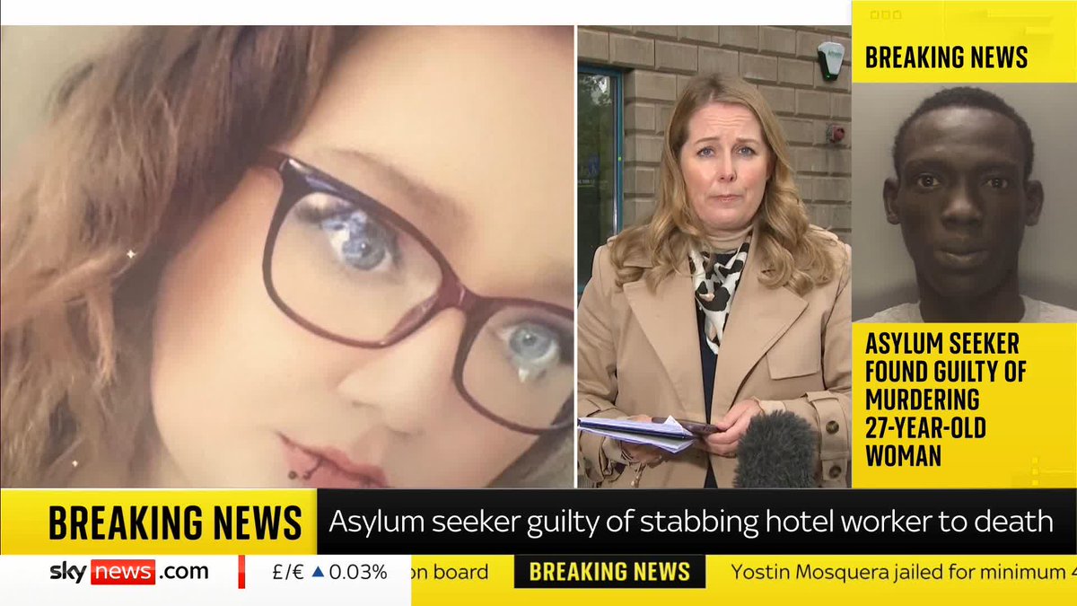 BREAKING: Asylum seeker Deng Chol Majek guilty of murdering hotel worker Rhiannon Whyte 📺 Sky 501, Virgin 602, Freeview 233 and YouTube