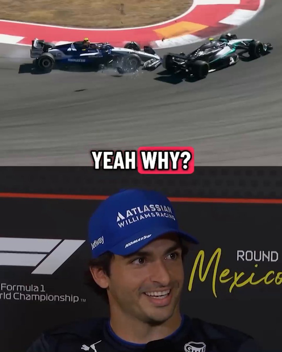 The long pause from Carlos Sainz 😅