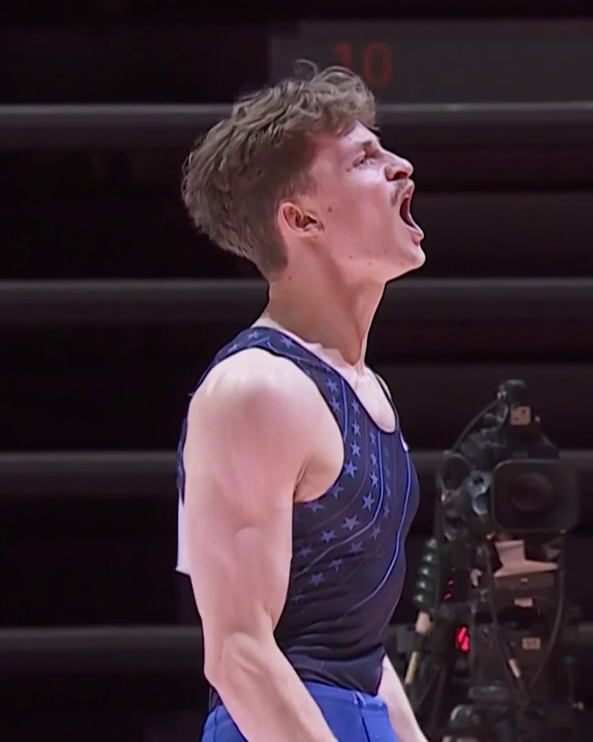 Patty Hoopes with a 14.566 standout pommel horse performance for bronze at World Championships. 🥉