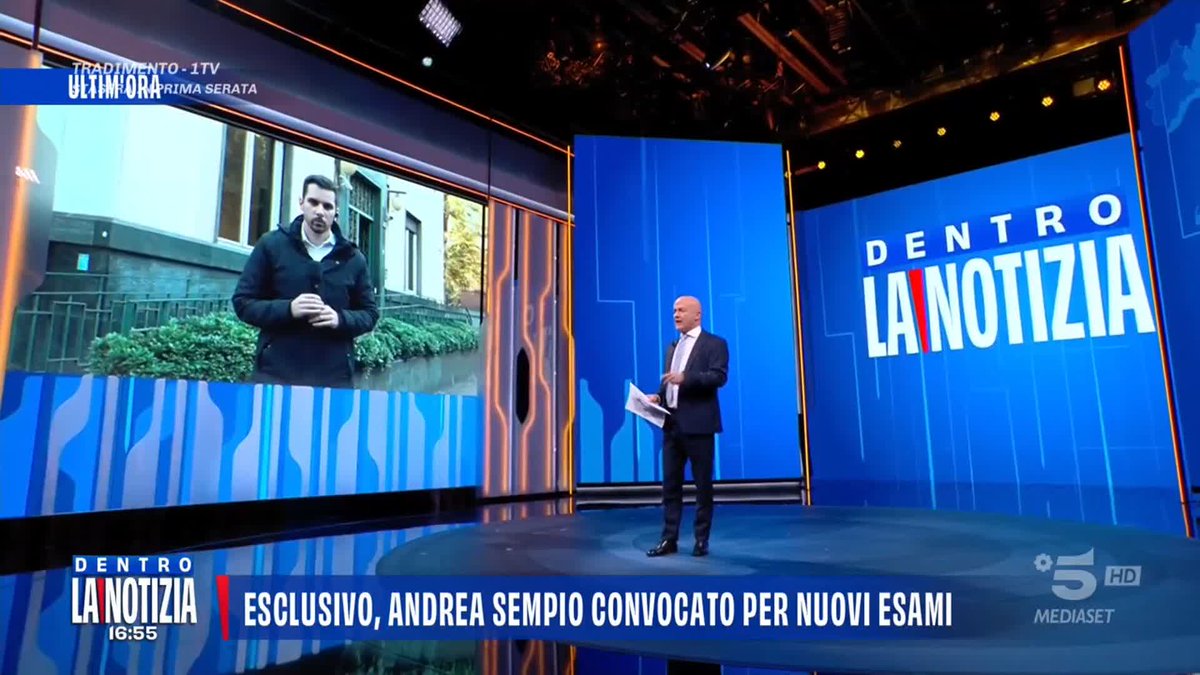 Iniziamo una nuova puntata di #DentroLaNotizia con un'#ultimora: Andrea Sempio convocato per nuovi esami #Garlasco
