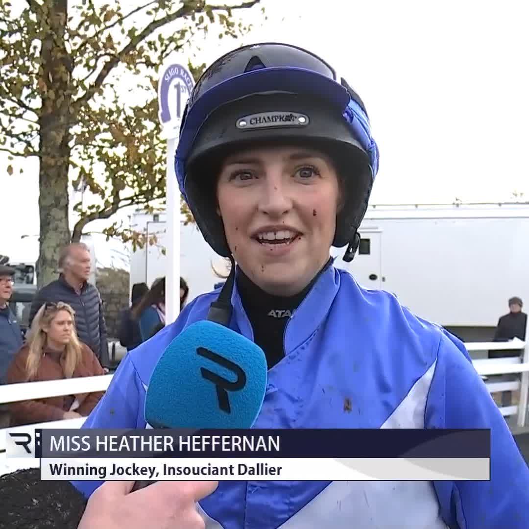 First winner! A day to remember and a lovely chat with Heather Heffernan after a landmark success 👏 Sligo Races