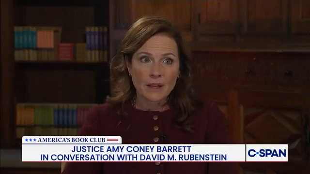 Very strange body language from Amy Coney Barrett while discussing the investigation of the leaked Dobbs opinion