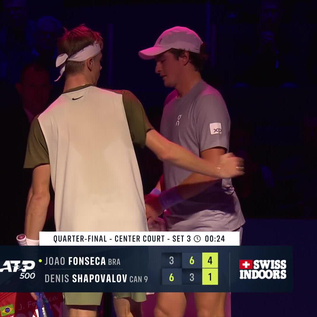 A desistência repentina do Shapovalov… Fonseca ficou até confuso com a decisão. Ficou BEM feio, viu?