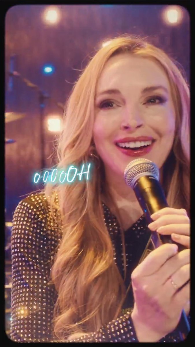 “Baby” by Lindsay Lohan 💚💜 Hear it again and again in Freakier Friday, now available only on Digital.