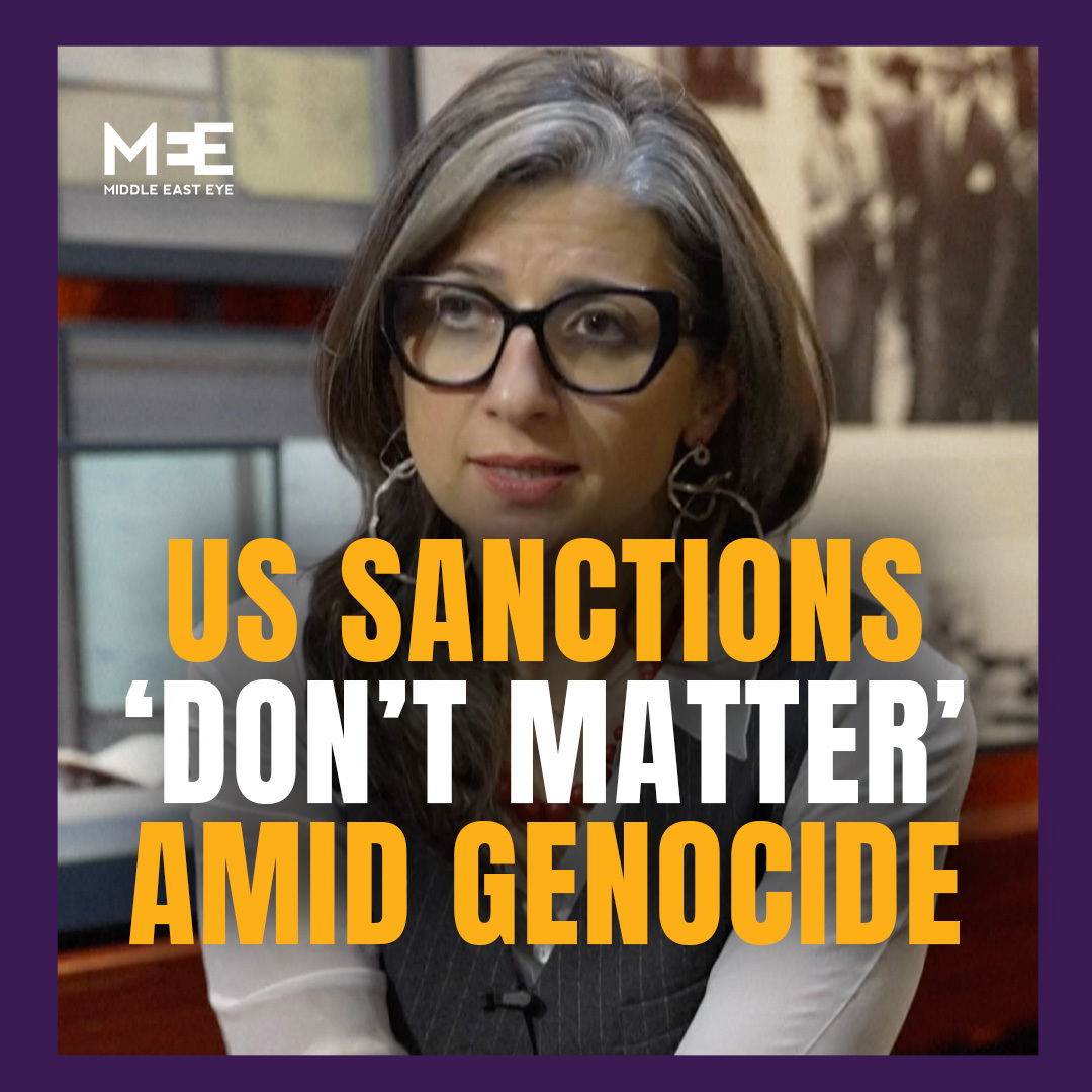 Francesca Albanese, the UN Special Rapporteur for the occupied Palestinian territories, dismissed the sanctions placed on her by the US, calling it her duty to "stand against a genocide". Albanese said she would not stop her work, calling Trump's Gaza plan "entirely inadequate".