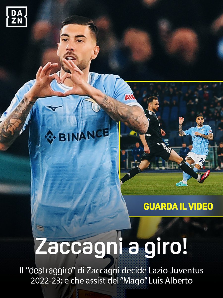 Zaccagni fa venir giù l'Olimpico con il suo marchio di fabbrica ©️🔙 #Lazio-Juventus torna con #Fuoriclasse, lo show della domenica sera di #SerieAEnilive su #DAZN, powered by HAIER TV