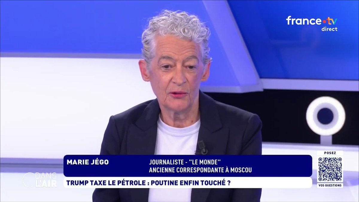 "Le #pétrole, c'est l'arme fatale contre #Poutine. On tape la veine jugulaire de la #Russie car c'est grâce aux revenus du pétrole que #Poutine a les moyens de faire sa #guerre. C'est la mesure la plus punitive, un signal #politique..." Marie Jégo #Ukraine #Russie #USA #Sanctions