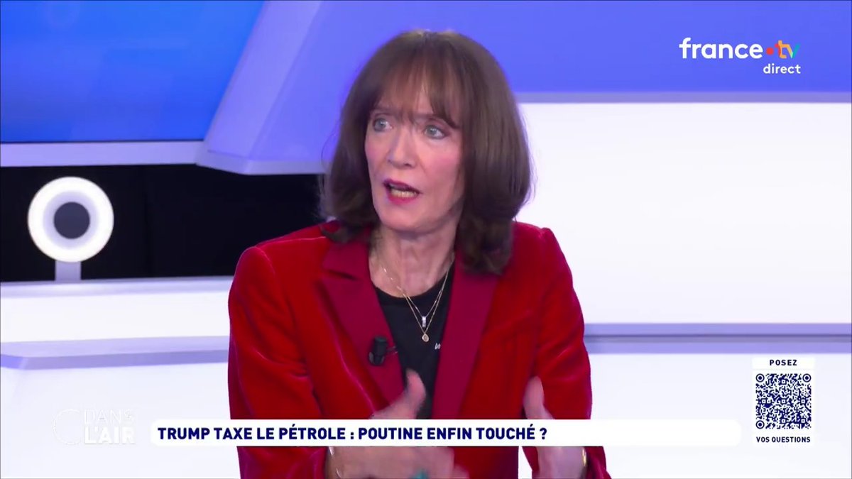 "#Zelensky, #Trump et #Poutine n'ont pas les mêmes objectifs. #Trump veut un cessez-le-feu, que Poutine arrête de bombarder et que ça se voit. #Poutine, lui, veut toute l'#Ukraine, et Zelensky, comme les #Européens, ne veut pas d'abandon de territoires." Nicole Bacharan #Russie
