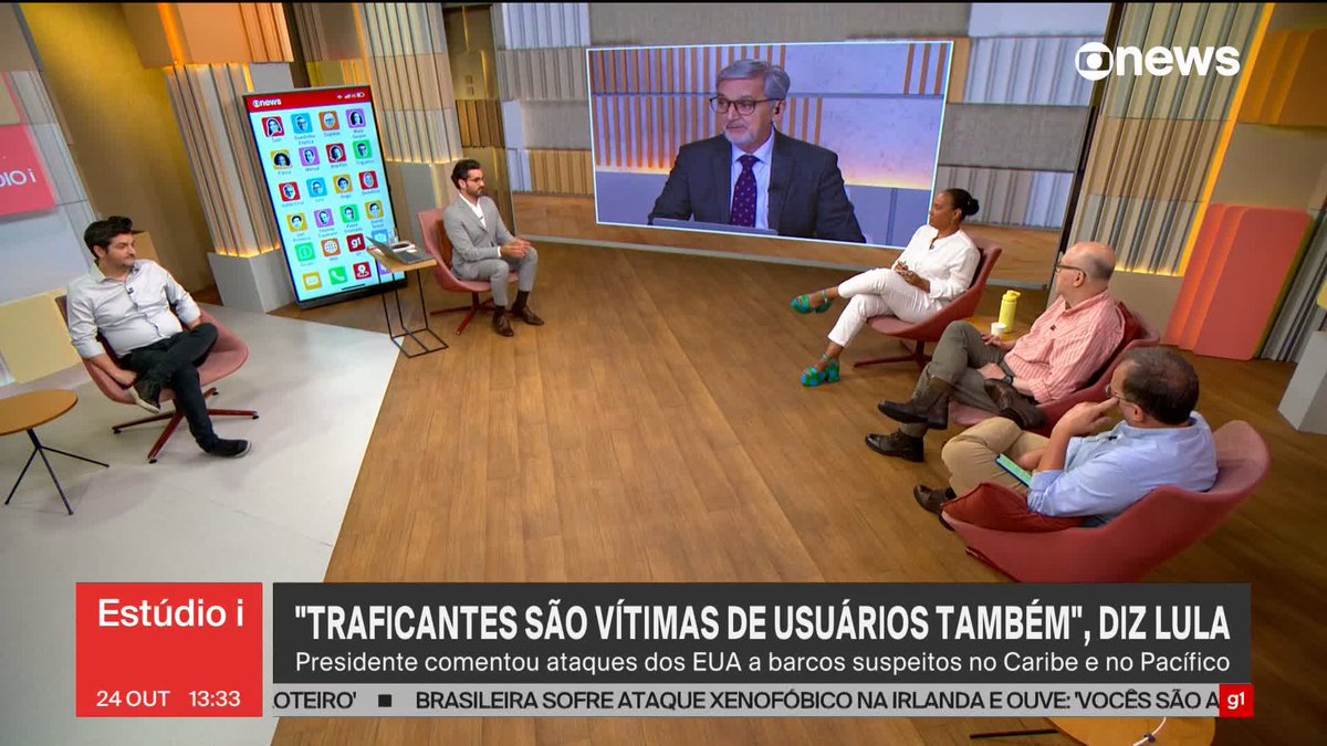 "Completamente equivocada", define Flávia Oliveira sobre fala de Lula que "traficantes também são vítimas dos usuários". Flávia diz que o discurso do presidente foi "moralista, equivocado, punitivista e raso". #Estúdioi ➡ Assista à #GloboNews: