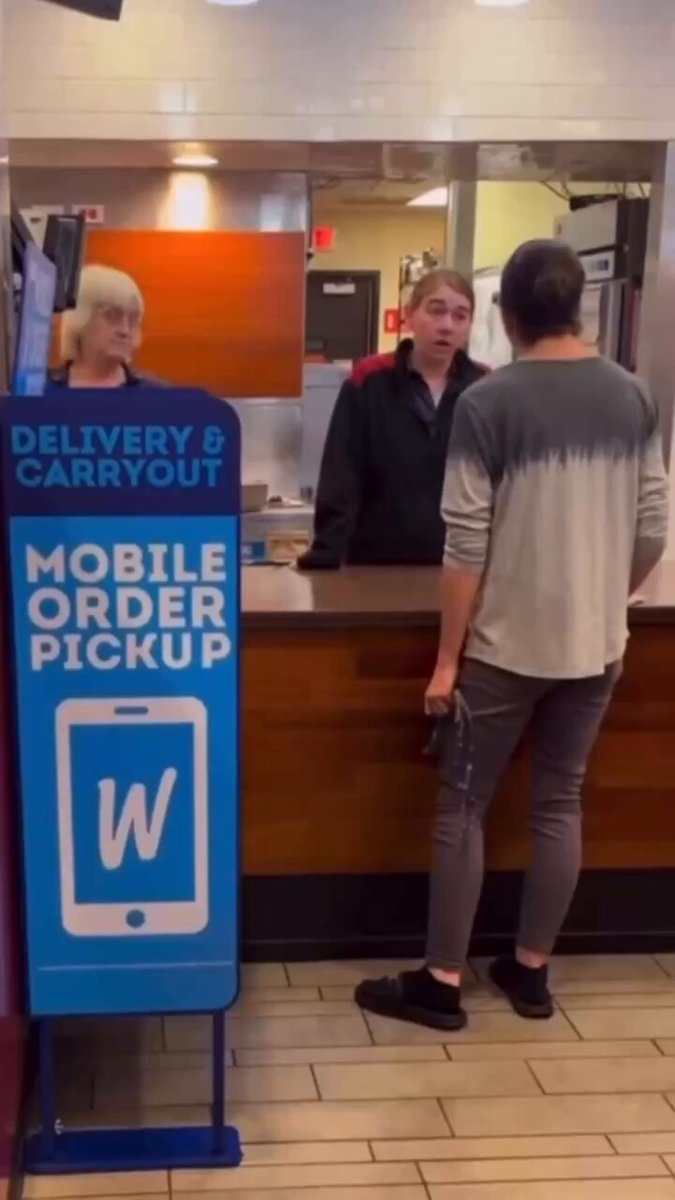 At Wendys is crazy
