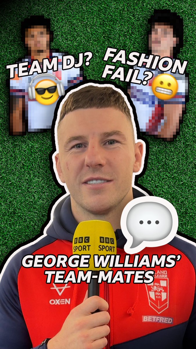 Team DJ? 🎧 Toughest tackler? 💥 Fashion failure? 😬 Captain George Williams gives the verdict on his England Rugby League team-mates ahead of the Ashes! 🤔