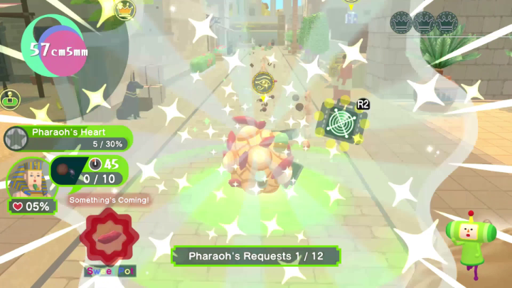 🌎 #OnceUponAKATAMARI Stage Spotlight💚 Would you be able to meet all of the Pharoah's Requests in Ancient Egypt? 🐪 Sonar comes in handy when trying to heed their commands in a timely manner 🔍👀
