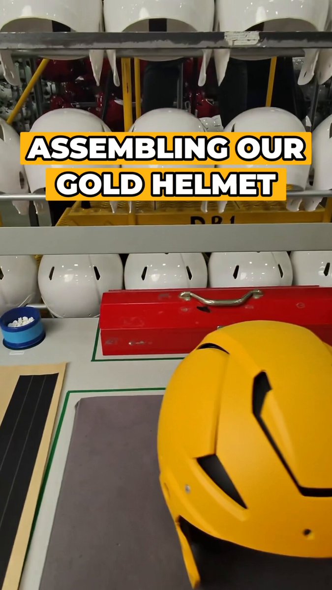 How It’s Made: Gold Helmet Edition 👀
