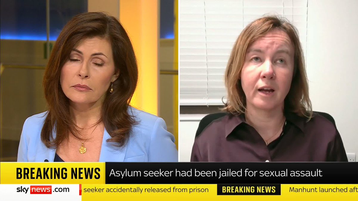 'I'm so appalled, frustrated, and angry,' Chelmsford's MP Marie Goldman MP 🔶 tells Barbara Serra following the accidental release of the Epping Hotel asylum seeker who was jailed for 12 months for sexual assault. 'It just destroys all trust,' she says.