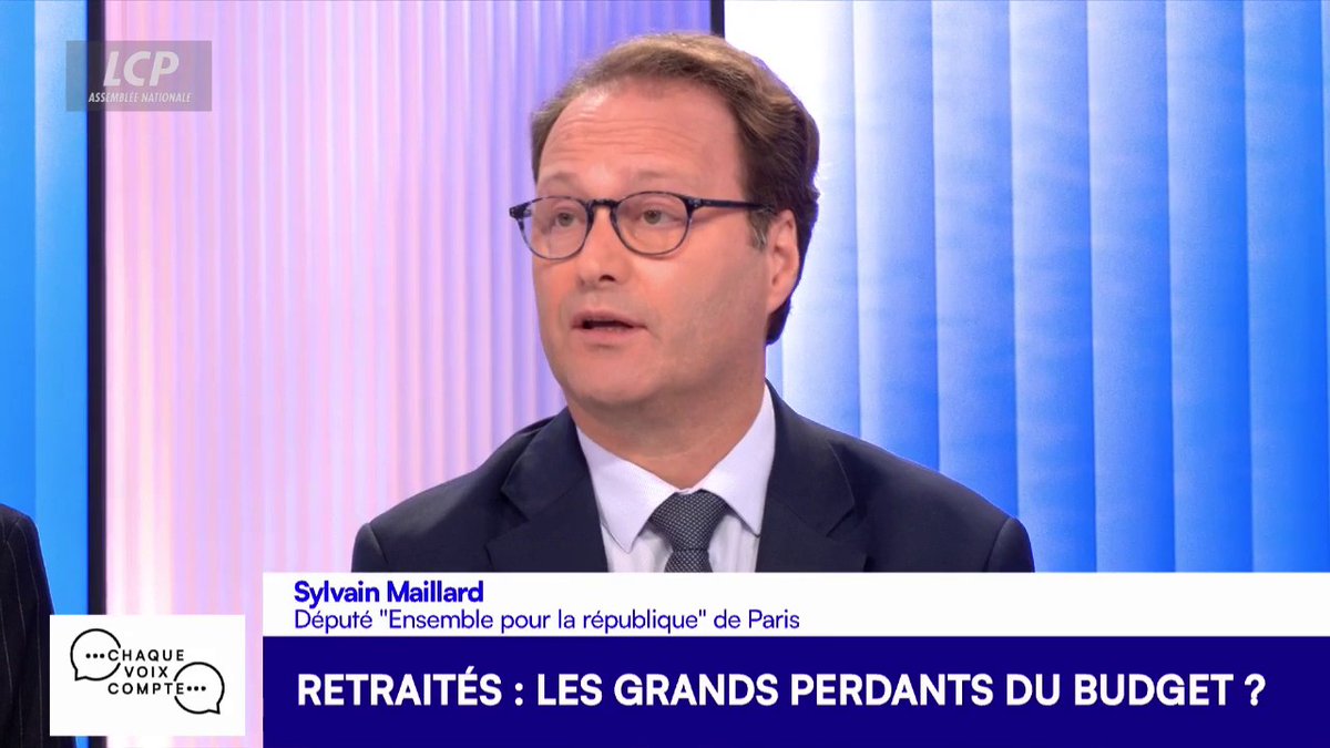 #RéformeDesRetraites : "On avait dit 64 ans, mais en réalité, si on va dans les chiffres, on devra dans les années après être à 67, 68 ans", explique Sylvain Maillard, député EPR, qui montre que tous les autres pays européens travaillent plus longtemps. #ChaqueVoix