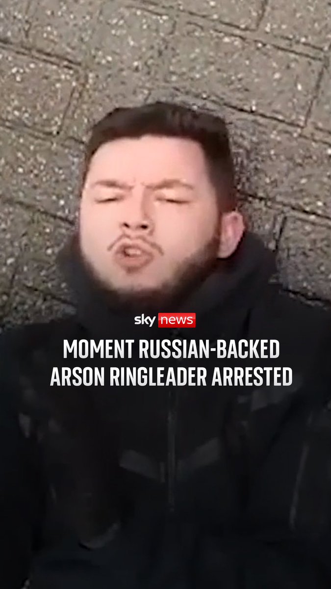 This is the moment an arsonist, sponsored by Russian mercenaries, was arrested. The ringleader, Dylan Earl, along with Jake Reeves and four others, were sentenced for espionage, terrorism offences, and arson at the Old Bailey.
