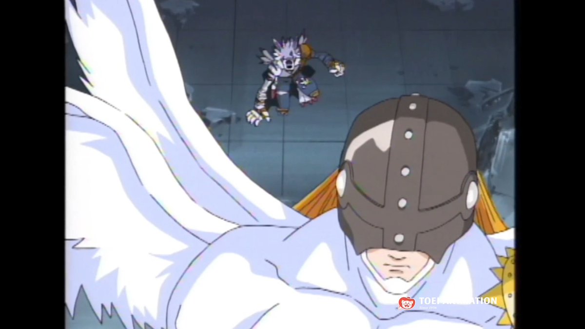 ¡Angemon llega para salvar a Wargarurumon! 🐺🪽 Todos los fans de Digimon Adventure compartirán este video. 📱❤ #Digimon #DigimonAdventure