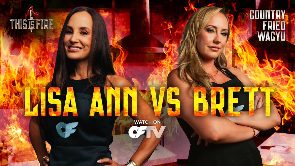 Don't call it ""slop"" 🔥 Lisa Ann & Brett Rossi battle for hot gravy and cold, hard cash on #ThisIsFire! Stream now: