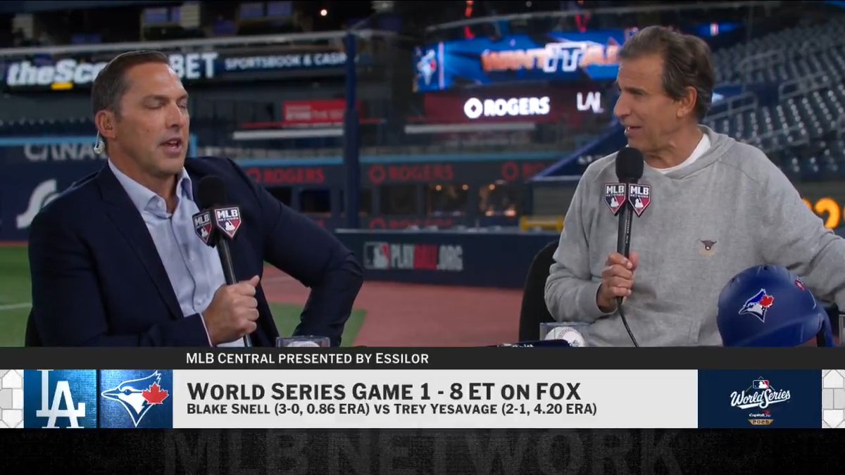 "I'm okay with [Trey] Yesavage pitching tonight, I really am. The key is [Blake] Snell." Chris Mad Dog Russo joins #MLBCentral with his thoughts on tonight's #WorldSeries pitching matchup.