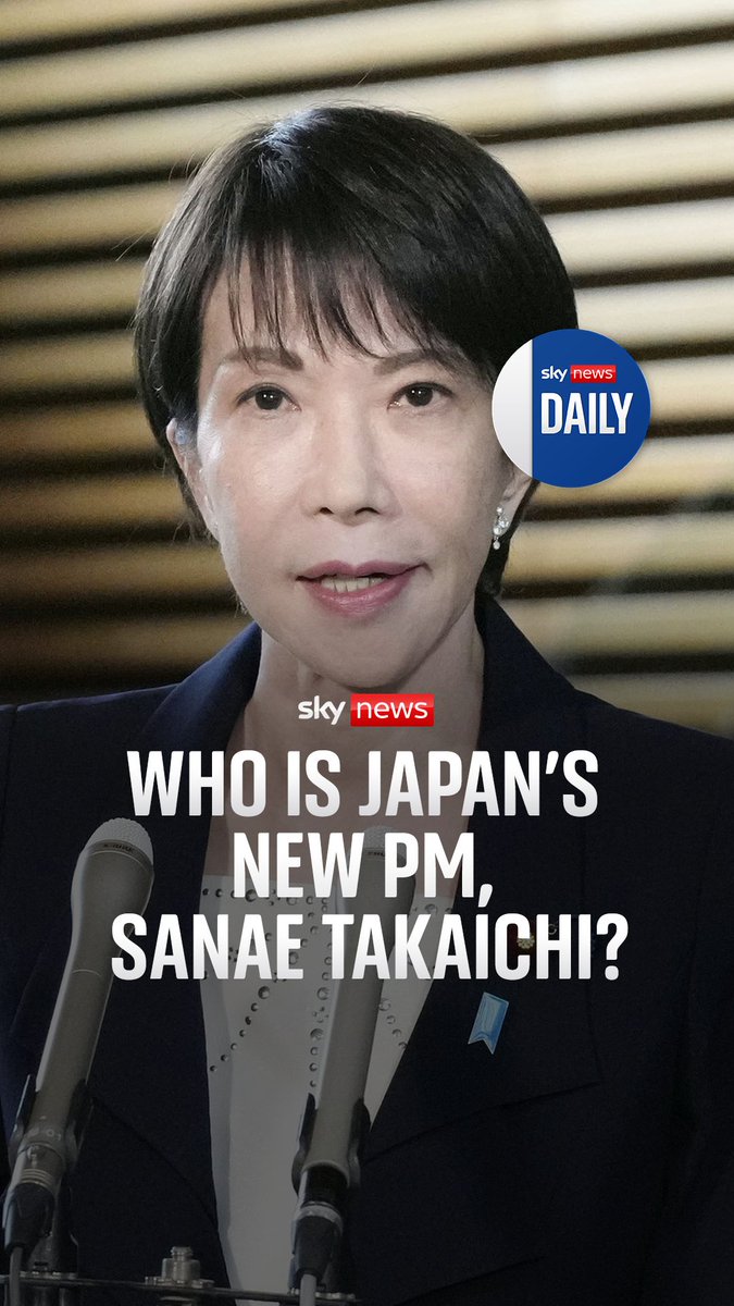 🇯🇵 A former television presenter and heavy metal drummer has become the first woman to be elected prime minister of Japan. Niall Paterson is joined by Dr Kristin Surak on the Daily podcast to discuss Japan's new PM. Listen 👉