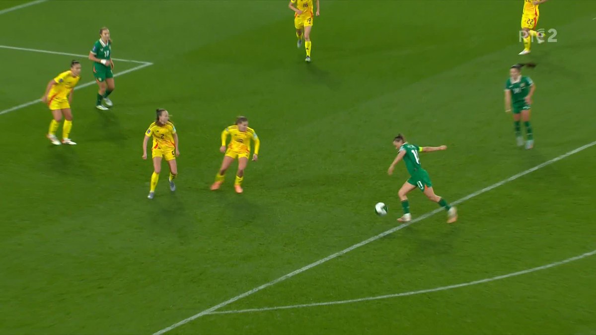 Katie McCabe seals her hat-trick. Ireland have been superb tonight.