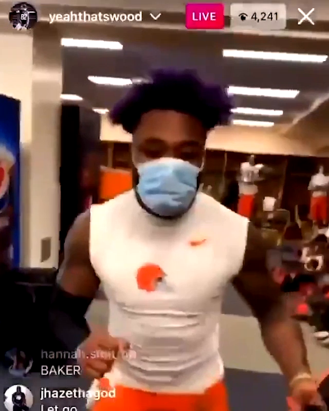 The #Browns mocking JuJu Smith- Schuster’s tiktok dance after the playoff win in Pittsburgh JuJu had it coming after his “Browns is the Browns” comment earlier in the week