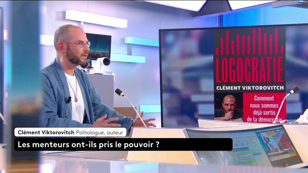 🔴 Langage politique : « Aujourd'hui, il y a une banalisation du mensonge (...) Il se déroule en pleine lumière ; autrefois, on dissimulait la vérité, aujourd'hui, on s'en moque », alerte Clément Viktorovitch, dénonçant une dérive inquiétante. #canal16 #LePourEtLeContre