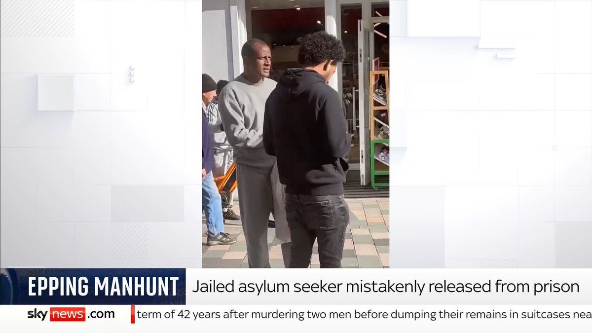 Police have launched a manhunt to find an asylum seeker jailed for sexually assaulting a teenage girl who has been accidentally freed. Officers in Essex say he boarded a train for London after the release error. Sky's Mollie Malone reports from Chelmsford. 📺 Sky 501