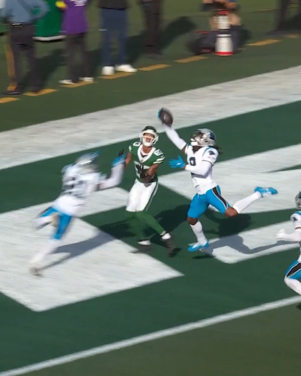 .Jaycee Horn loves himself some one-handed INTs ๐ฅ