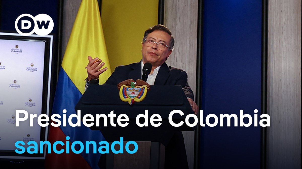 Estados Unidos impone sanciones contra Gustavo #Petro El Departamento del Tesoro de EE. UU. vincula al presidente de #Colombia, su esposa y uno de sus hijos, así como al ministro del Interior del país, Armando Benedetti, con la proliferación de drogas ilícitas y sus métodos de producción. #DWNoticias /jam