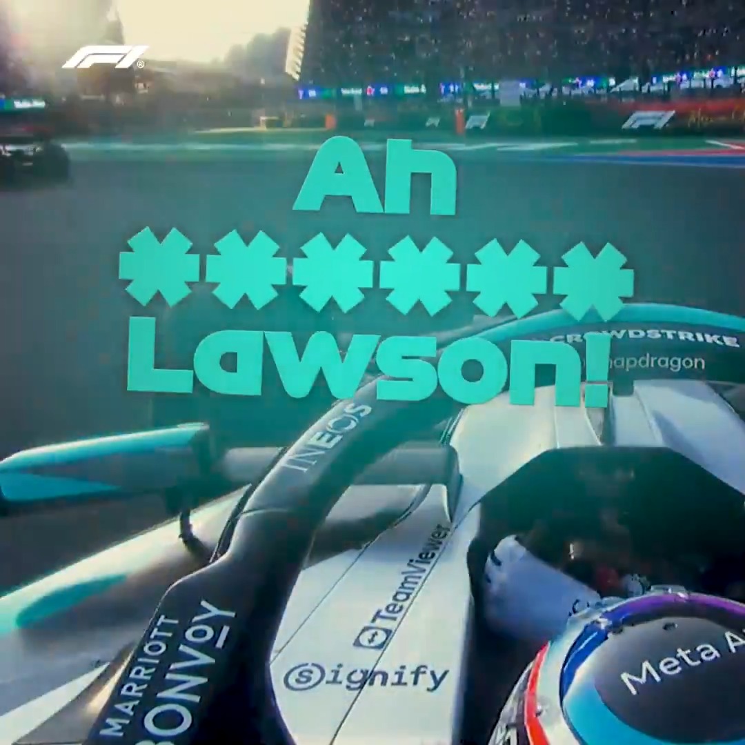 Frustration for Kimi Antonelli as he gets a little too close for comfort to Liam Lawson at the hairpin! 😬 #F1 #MexicoGP
