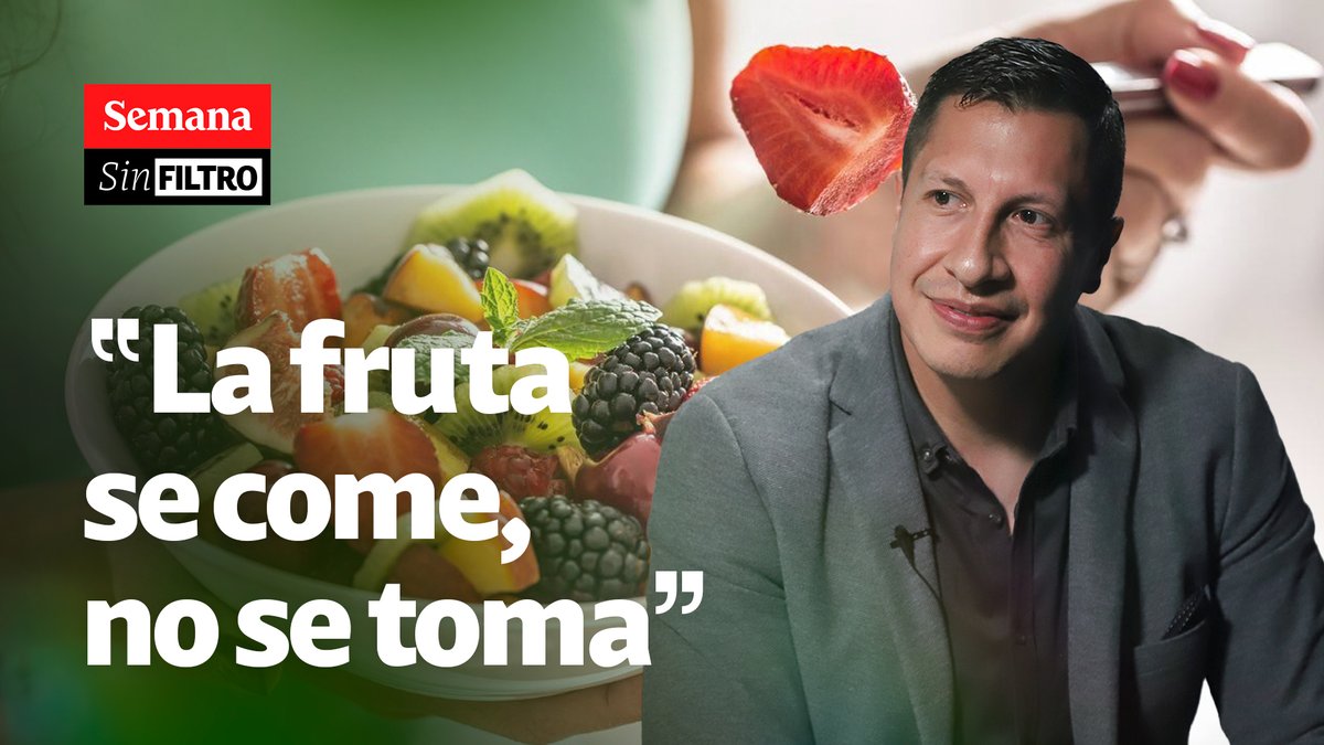 “La sal tu organismo la necesita. El azúcar no debería existir, y suena feo porque fuimos creados con azúcar. Y la fruta es hermosa, pero se come, no se toma”: Otmaro Belalcázar, endocrinólogo, en Sin Filtro. Episodio completo: