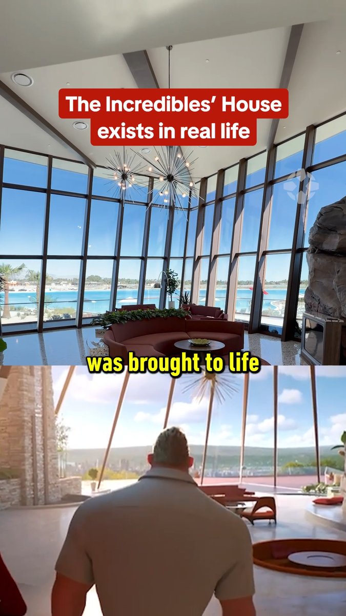 It's like stepping into a Pixar movie! Disney recreated the Parr's house from The Incredibles 2: