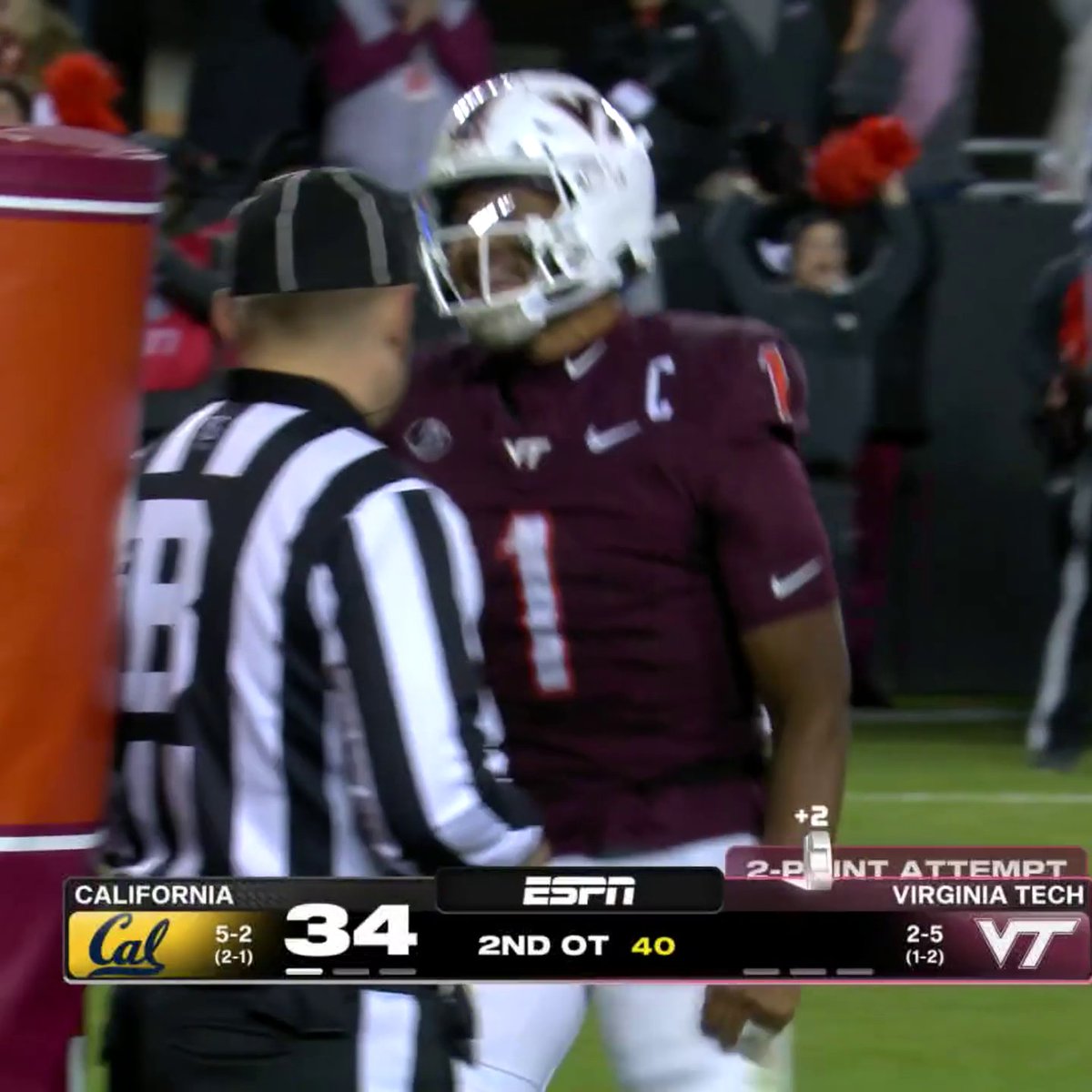 HOKIES WIN IN DOUBLE OT 😤 Virginia Tech Football
