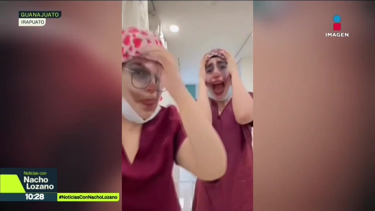 Dos doctoras se grabaron riéndose y usando filtros de payasas mientras oían los gritos de dolor de una paciente en el Hospital General Número 2 del #IMSS en #Irapuato, #Guanajuato. Las autoridades ya iniciaron una investigación para “deslindar responsabilidades”: