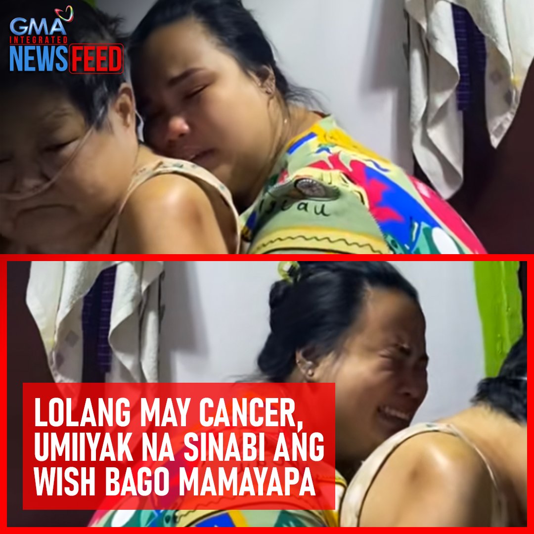 โKUNIN MO NA AKO!โ ๐ Iyan ang isa sa mga huling hiyaw ng isang lola sa Pampanga dahil sa sakit na kanyang dinanas dahil sa cancer. Ayon sa kanyang anak at tagapag-alaga, hiniling din daw ni nanay na makitang magkakasama ang kanyang mga apoโt anak sa kanyang tabi, sa gitna ng kanyang paghagulgol. Natupad kaya ang kanyang hiling? Panoorin sa video.