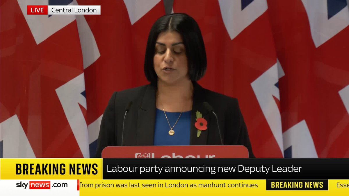 BREAKING: Lucy Powell has been announced as the new Deputy Leader of the Labour Party 📺 Sky 501, Virgin 602, Freeview 233 and YouTube