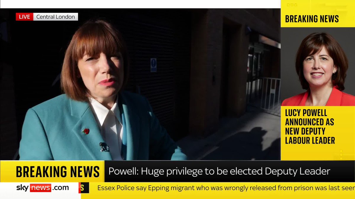 Sky's Beth Rigby says Lucy Powell called the leadership contest "divisive" but she aims to unite the Labour party. 📺 Sky 501, Virgin 602, Freeview 233 and YouTube